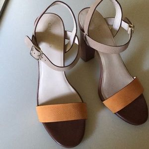 Cole Haan NikeAir Anke Strap Block Heel Sandals